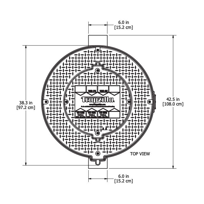 Trapzilla | TZ-600-ECA-6 Trapzilla Grease Interceptor with 6