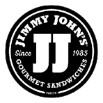 Black and white circular logo with "JIMMY JOHN'S GOURMET SANDWICHES" around the edge, "Since 1983" on either side, and a large "JJ" in the center—perfect branding for restaurants that use a super-capacity grease interceptor.
