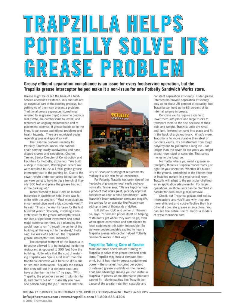 Trapzilla Case Studies: Transform Commercial Kitchen Innovation