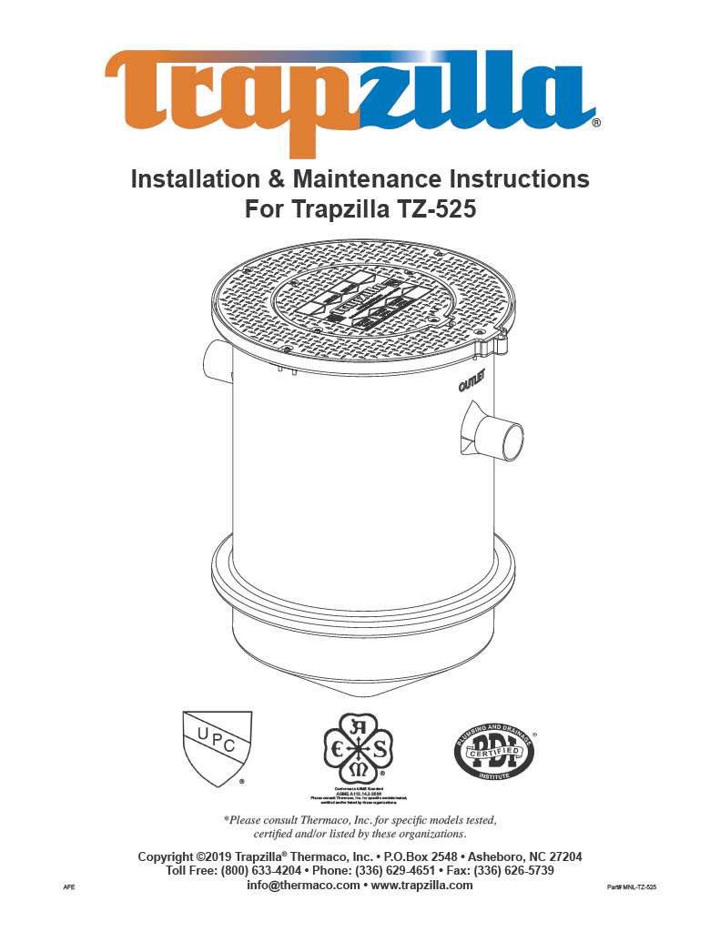 Comprehensive Manuals for Trapzilla Models and Installations