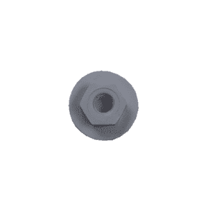 A Hex Washer Nut for Trapzilla lid is shown from above on a plain white background, displaying its sturdy grease interceptor design and clearly visible internal threading.